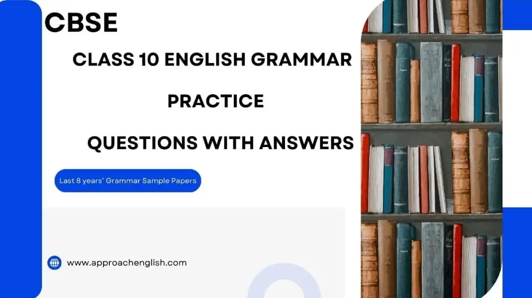 CBSE Class 10 English Grammar Practice Questions with Answers 2026