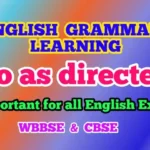Do as Directed English Grammar Questions with Answers