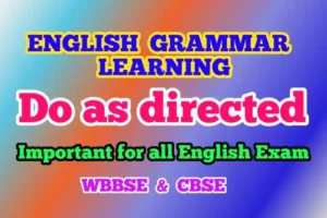 Do as Directed English Grammar Questions with Answers