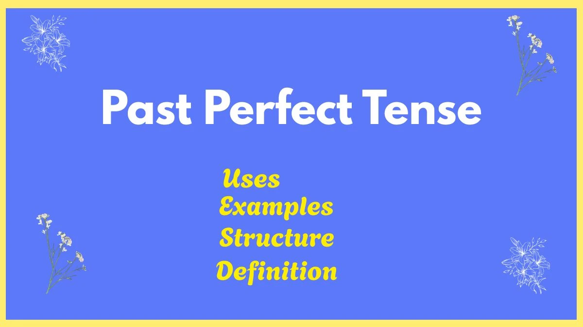 Past Perfect Tense: Structure, Rules, Examples and Exercises
