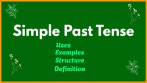 Simple Past Tense: Definition, Structure, Rules and Examples