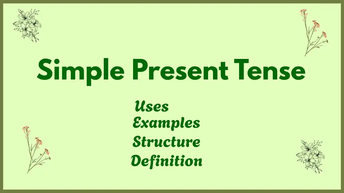 Simple Present Tense Definition Structure and Examples