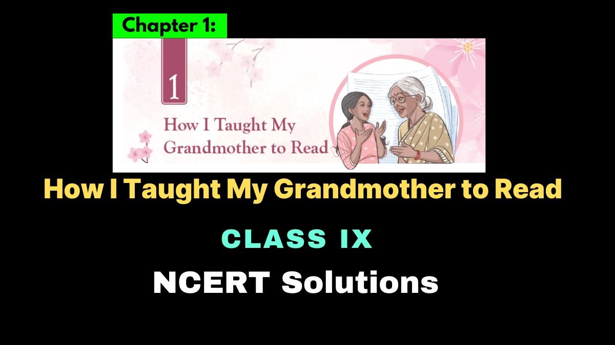 How I Taught My Grandmother to Read NCERT Solutions Class 9